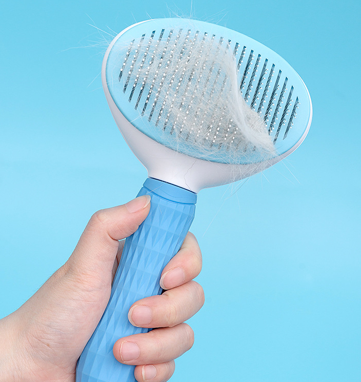 Self-Cleaning Pet Grooming Comb