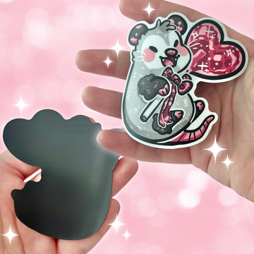 Heart Lollipop Opossum ~ Magnet