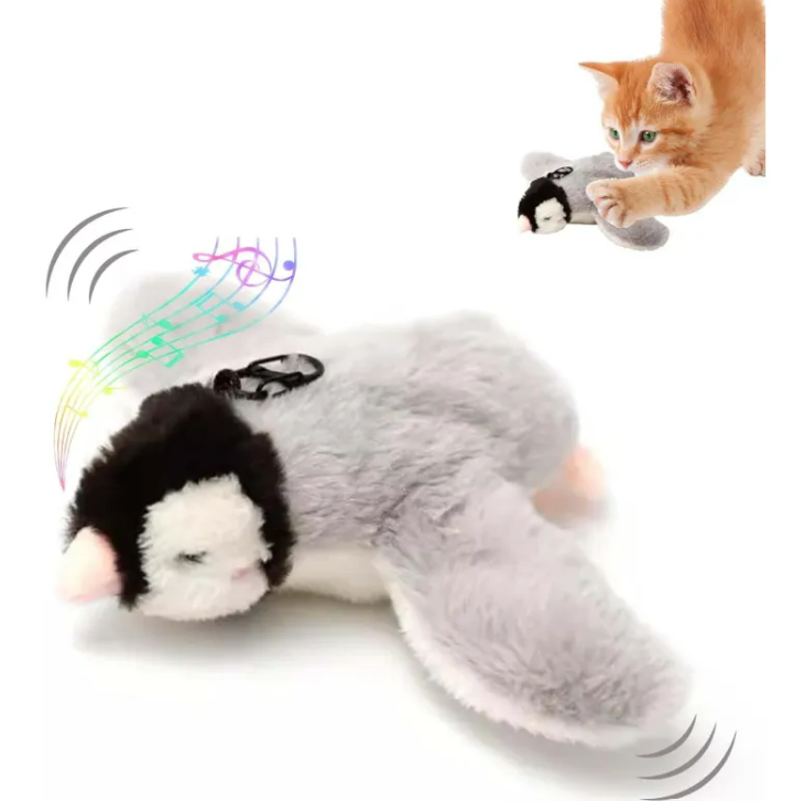 Electronic Chirping Bird Cat Toy
