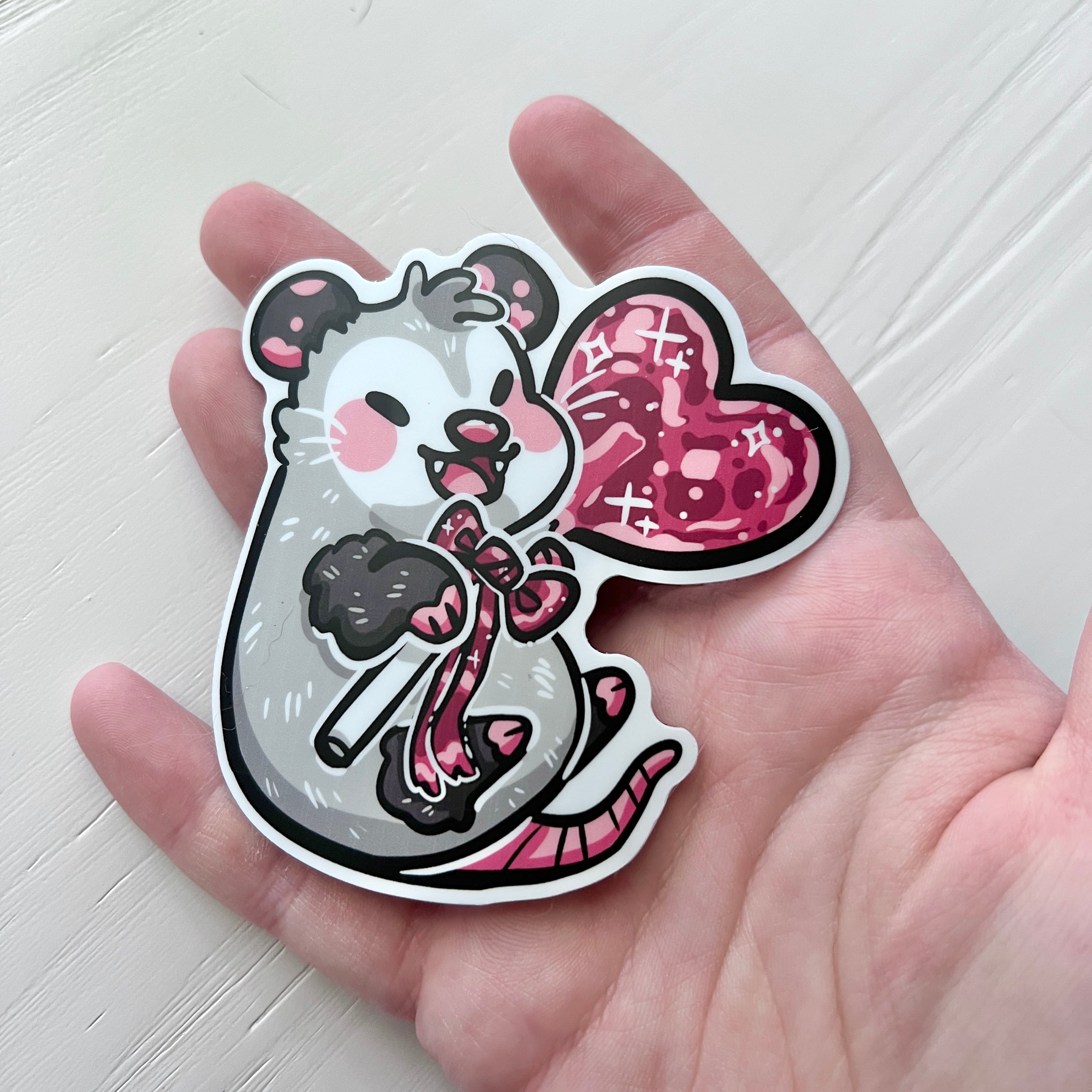Heart Lollipop Opossum ~ Magnet