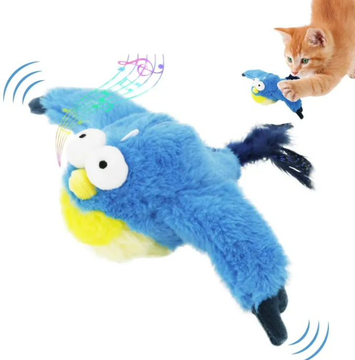 Electronic Chirping Bird Cat Toy