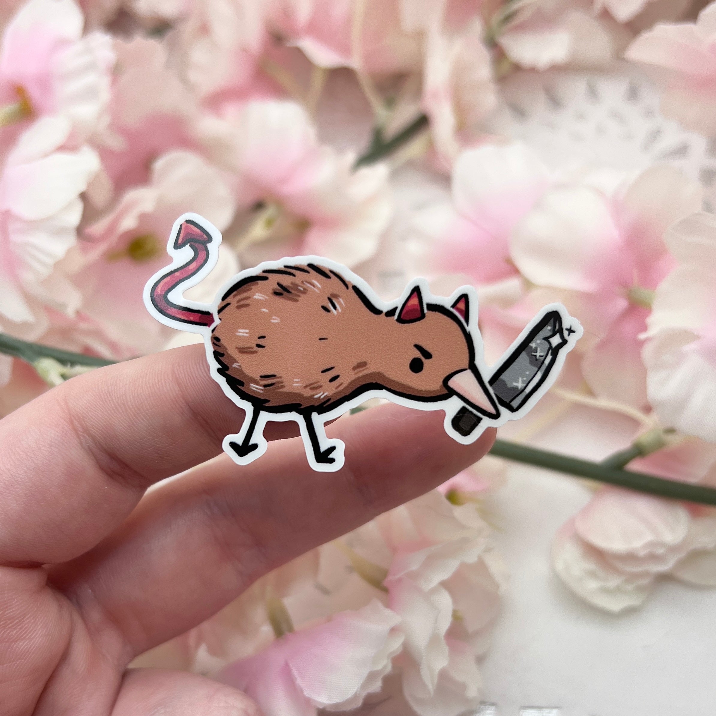 Good and Evil Kiwis ~ Sticker Sheet