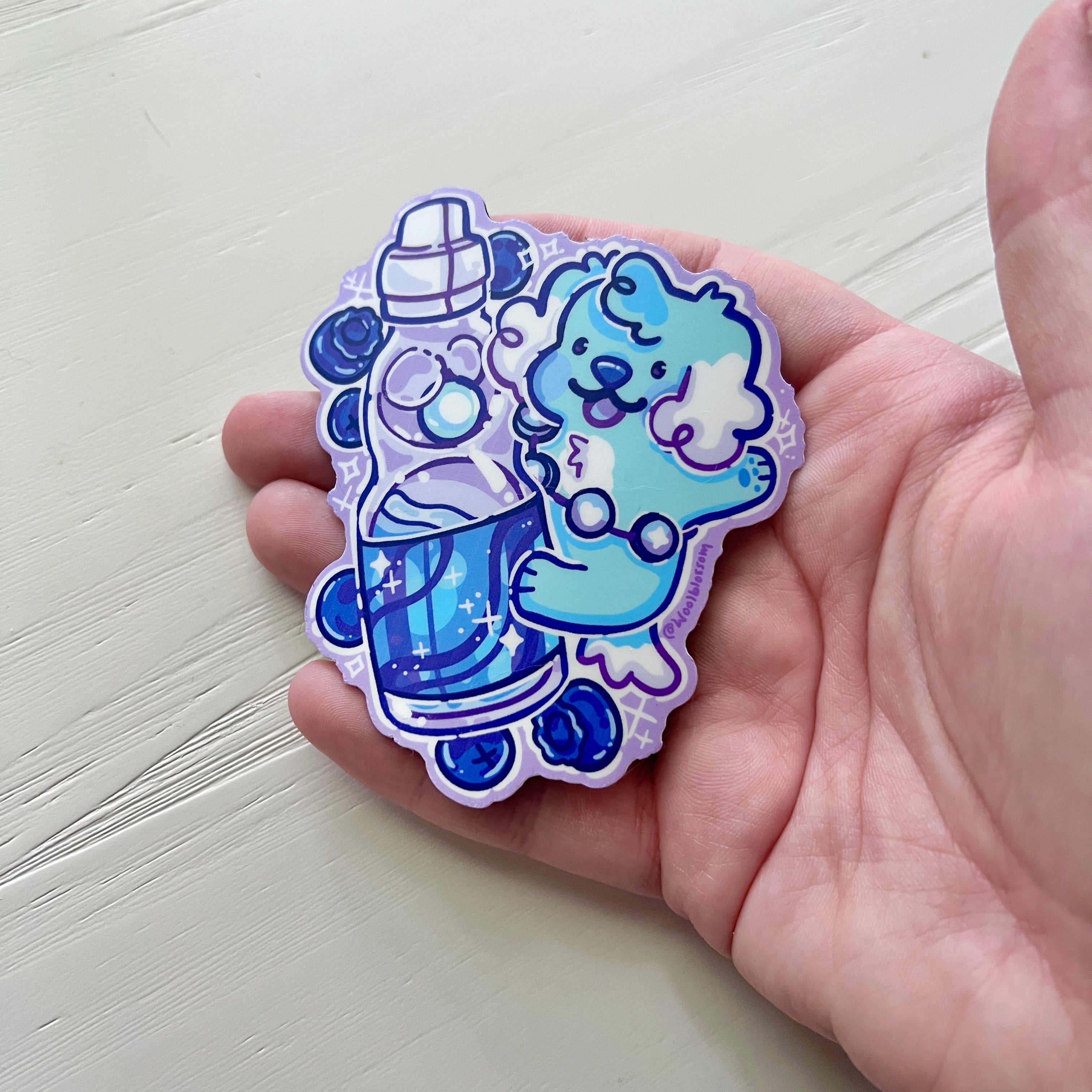 Blueberry Puppy Soda ~ Magnet