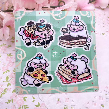 Italian Dinner Sprout the Sheep ~ Sticker Sheet