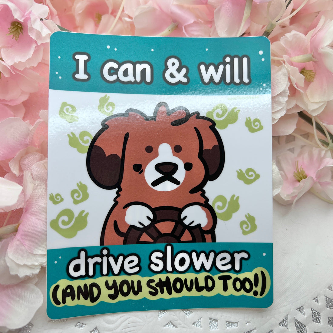 I Can and Will Drive Slower ~ Bumper Sticker