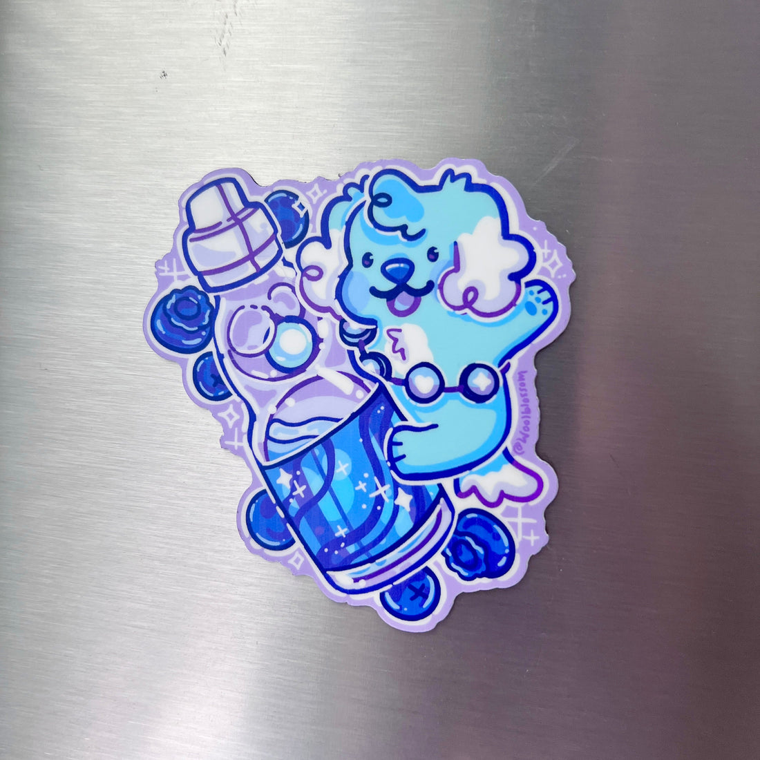 Blueberry Puppy Soda ~ Magnet