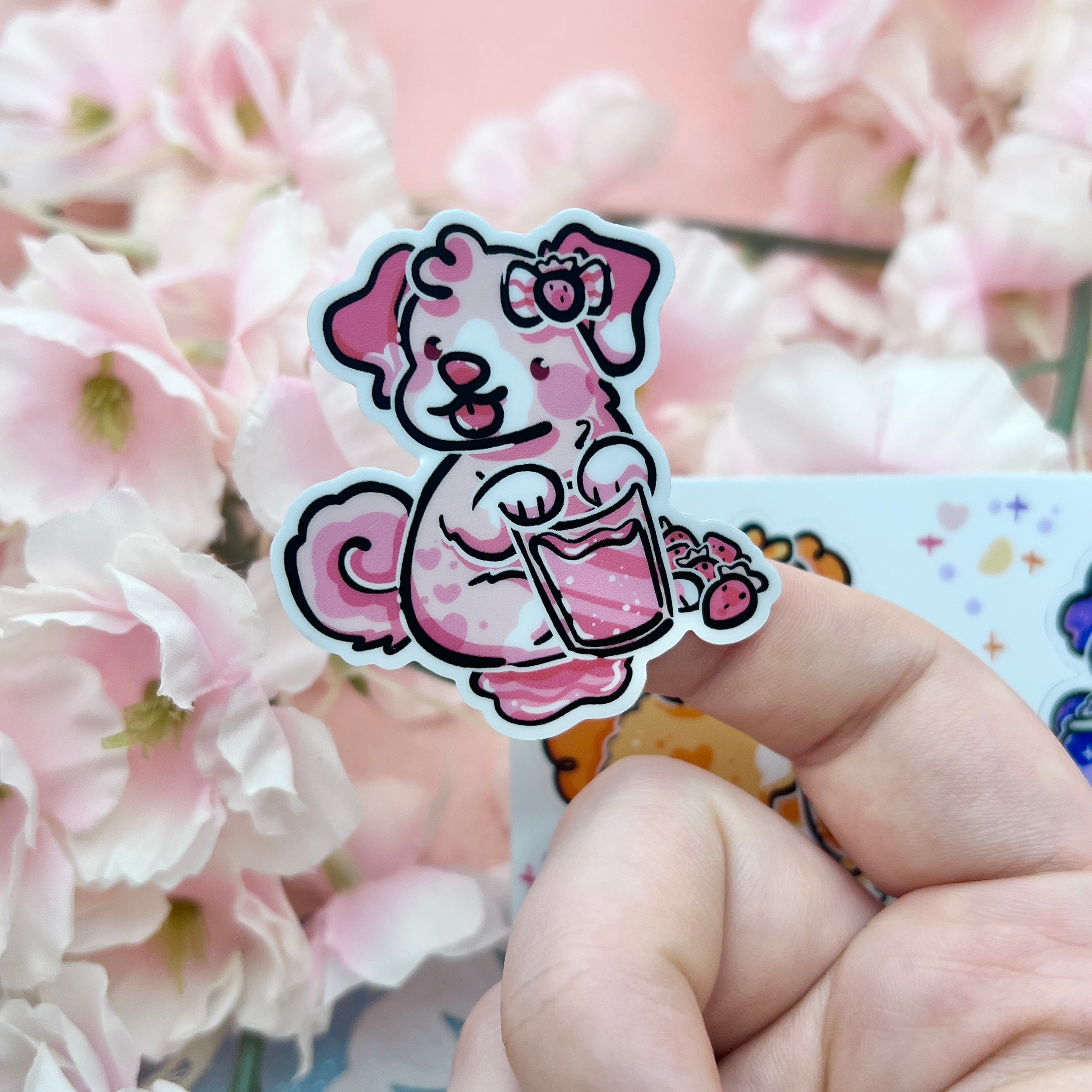 Soda Puppy Trio ~ Sticker Sheet