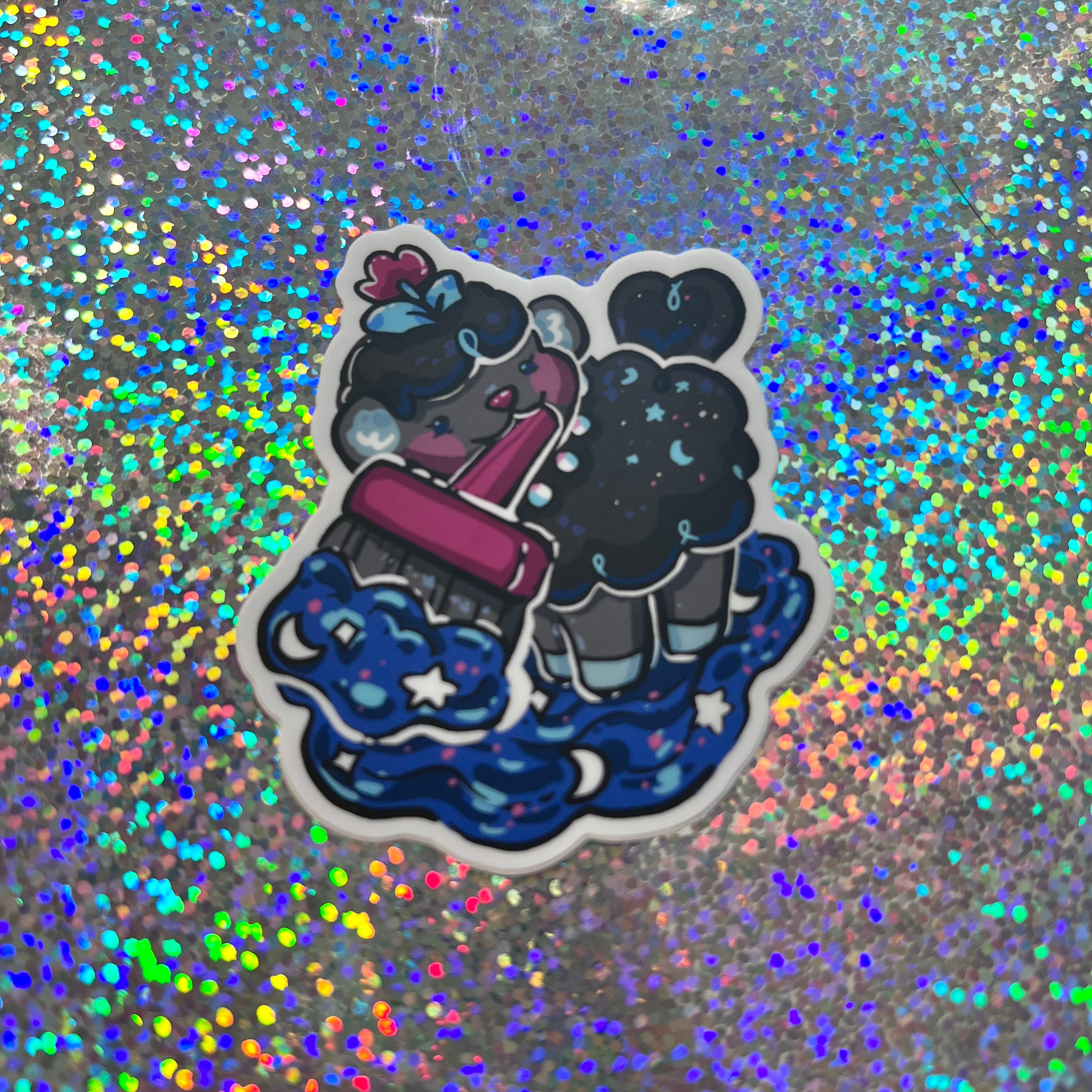 Space Paintbrush Rose the Sheep ~ Sticker