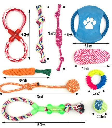 Pet Cotton Rope Dog Toy - Bite Resistant Design