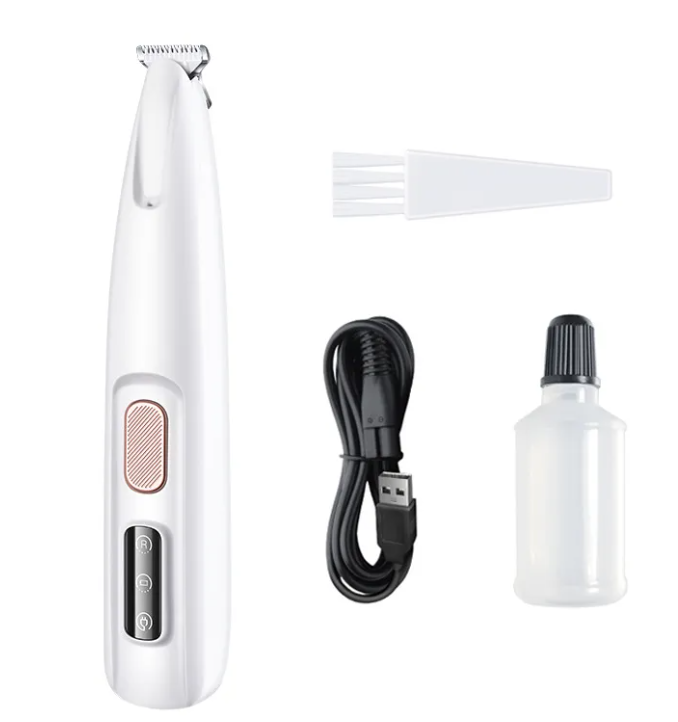Pet Hair Trimmer | Quiet, USB Rechargeable Grooming Shaver